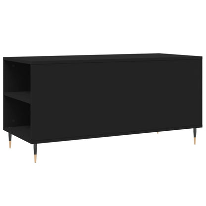 vidaXL Table basse noir 102x44,5x50 cm Aggloméré
