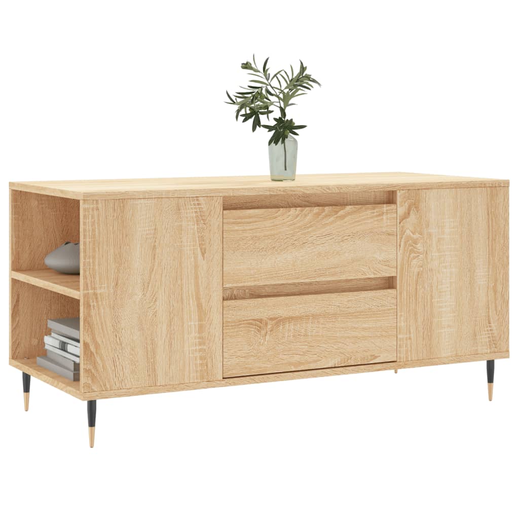 vidaXL Table basse chêne Sonoma 102x44,5x50 cm bois d'ingénierie