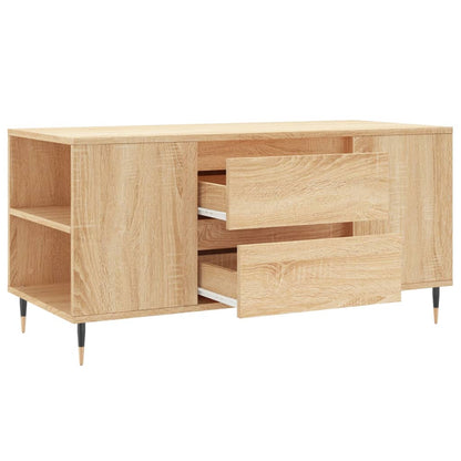 vidaXL Table basse chêne Sonoma 102x44,5x50 cm bois d'ingénierie