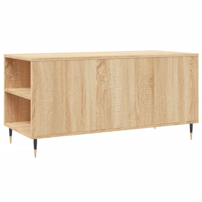 vidaXL Table basse chêne Sonoma 102x44,5x50 cm bois d'ingénierie