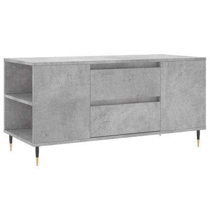 vidaXL Table basse gris béton 102x44,5x50 cm Aggloméré