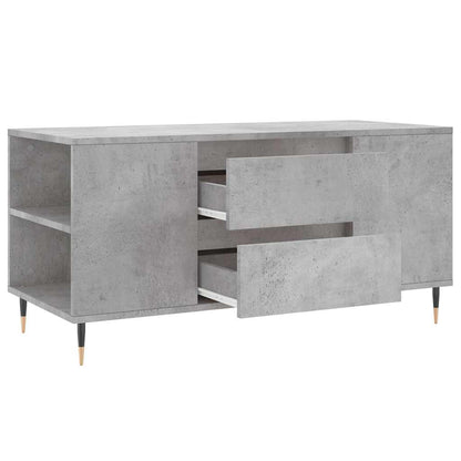 vidaXL Table basse gris béton 102x44,5x50 cm Aggloméré