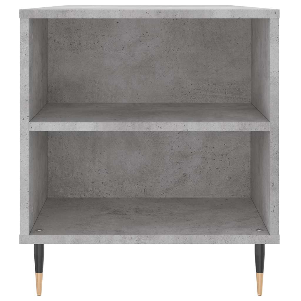 vidaXL Table basse gris béton 102x44,5x50 cm Aggloméré