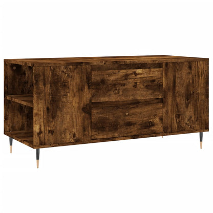 vidaXL Table basse chêne fumé 102x44,5x50 cm bois d'ingénierie