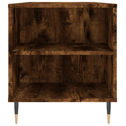 vidaXL Table basse chêne fumé 102x44,5x50 cm bois d'ingénierie
