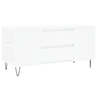 vidaXL Table basse Blanc 102x44,5x50 cm Bois d'ingénierie