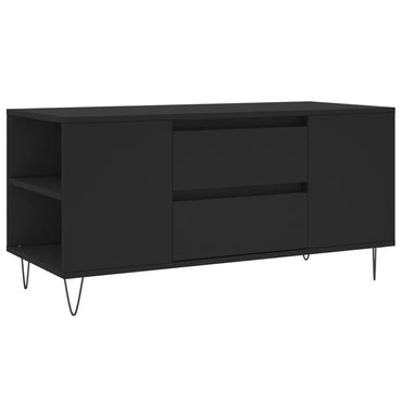 vidaXL Table basse noir 102x44,5x50 cm Aggloméré