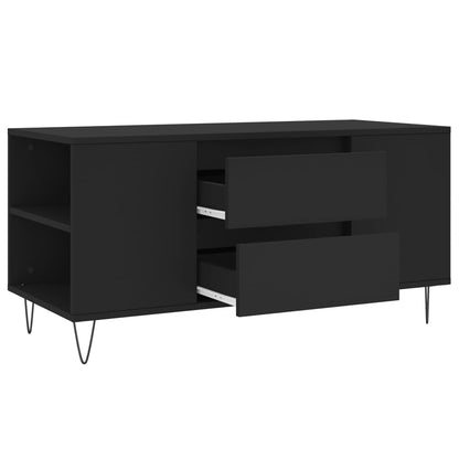 vidaXL Table basse noir 102x44,5x50 cm Aggloméré