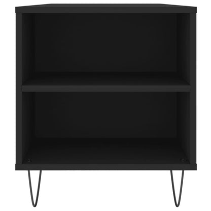 vidaXL Table basse noir 102x44,5x50 cm Aggloméré
