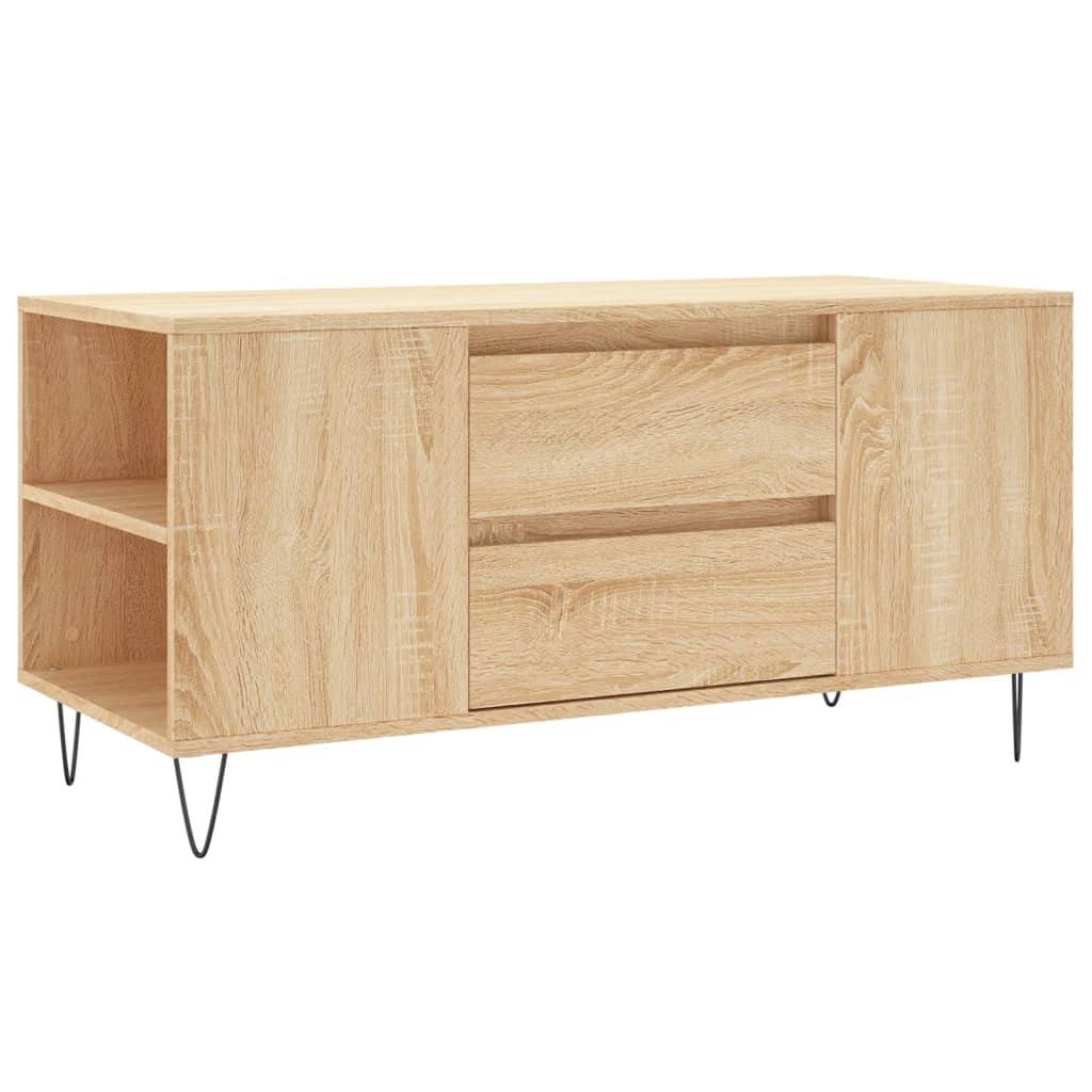 vidaXL Table basse chêne Sonoma 102x44,5x50 cm bois d'ingénierie