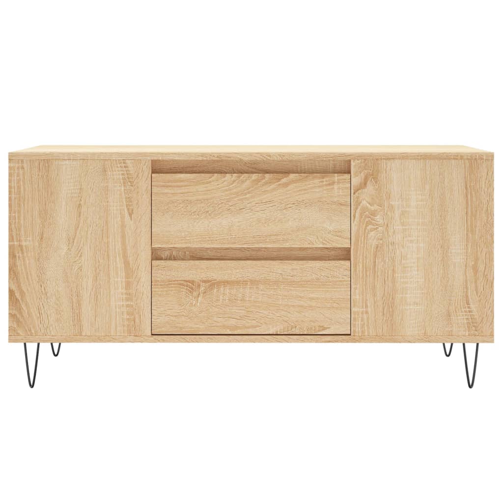 vidaXL Table basse chêne Sonoma 102x44,5x50 cm bois d'ingénierie