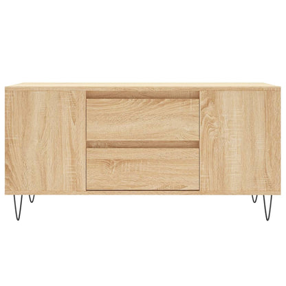 vidaXL Table basse chêne Sonoma 102x44,5x50 cm bois d'ingénierie