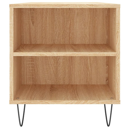 vidaXL Table basse chêne Sonoma 102x44,5x50 cm bois d'ingénierie