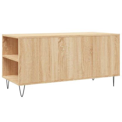 vidaXL Table basse chêne Sonoma 102x44,5x50 cm bois d'ingénierie