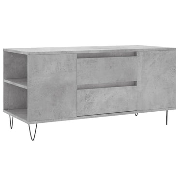 vidaXL Table basse gris béton 102x44,5x50 cm Aggloméré