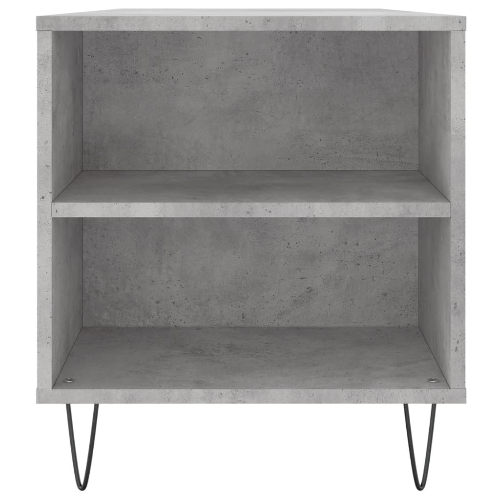 vidaXL Table basse gris béton 102x44,5x50 cm Aggloméré