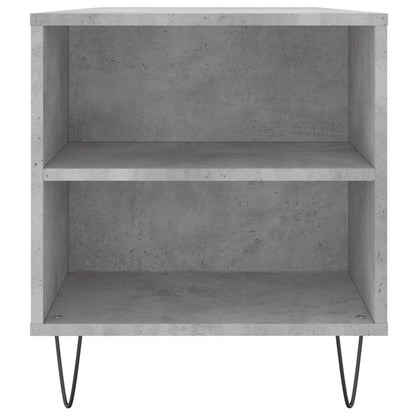 vidaXL Table basse gris béton 102x44,5x50 cm Aggloméré