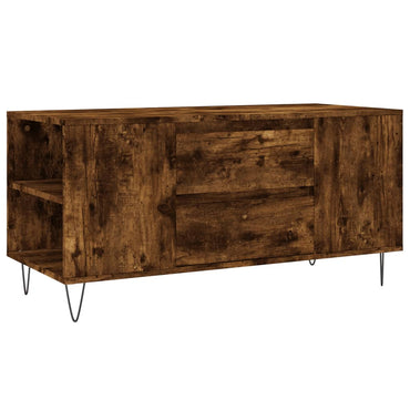 vidaXL Table basse chêne fumé 102x44,5x50 cm bois d'ingénierie