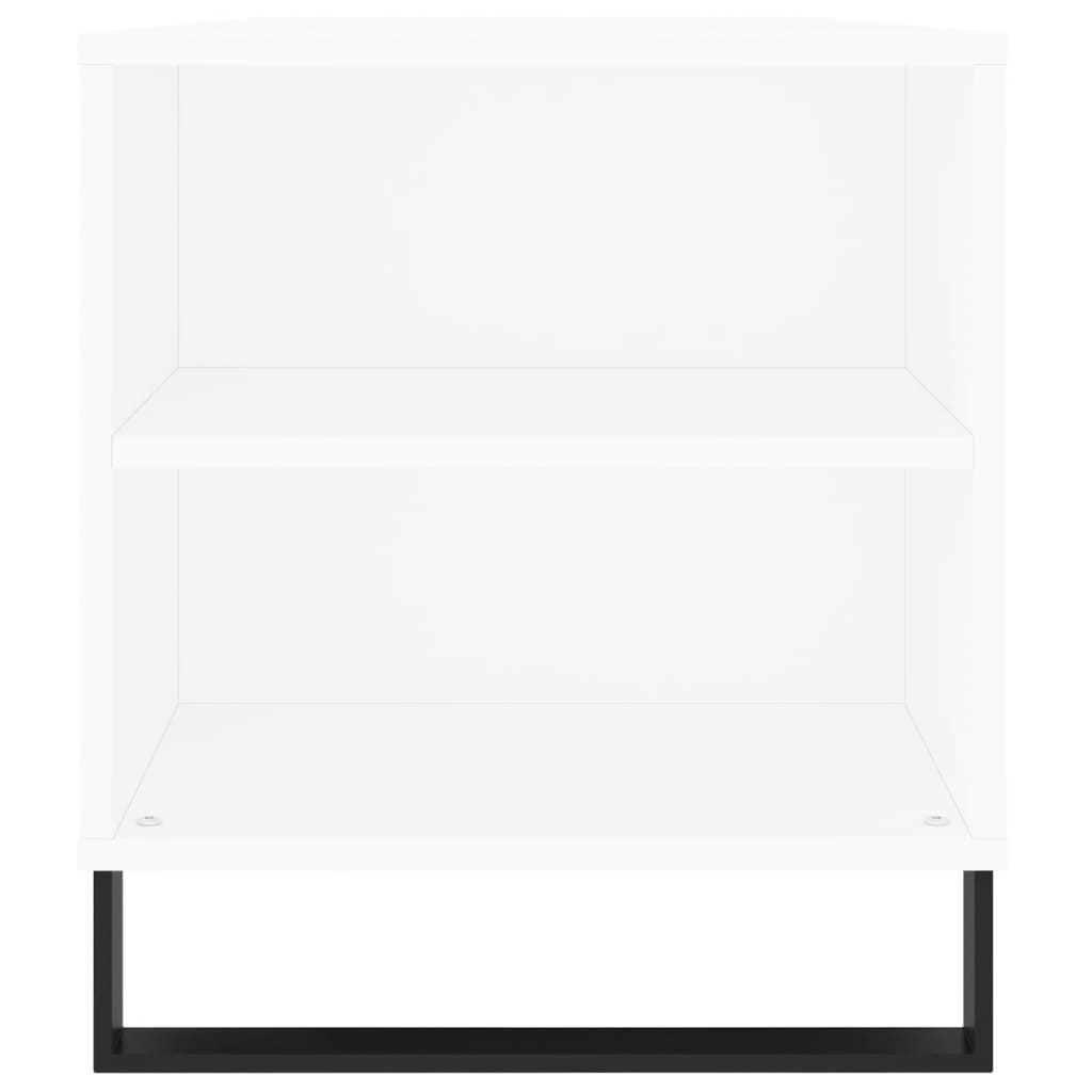 vidaXL Table basse Blanc 102x44,5x50 cm Bois d'ingénierie
