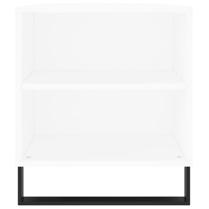 vidaXL Table basse Blanc 102x44,5x50 cm Bois d'ingénierie