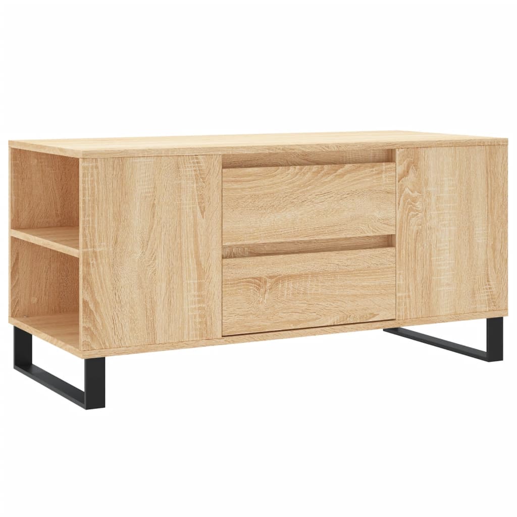 vidaXL Table basse chêne Sonoma 102x44,5x50 cm bois d'ingénierie