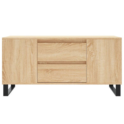 vidaXL Table basse chêne Sonoma 102x44,5x50 cm bois d'ingénierie
