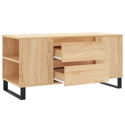 vidaXL Table basse chêne Sonoma 102x44,5x50 cm bois d'ingénierie