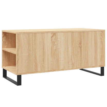 vidaXL Table basse chêne Sonoma 102x44,5x50 cm bois d'ingénierie