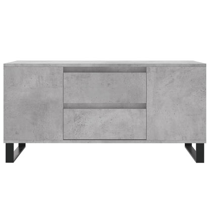 vidaXL Table basse gris béton 102x44,5x50 cm Aggloméré