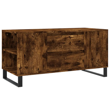 vidaXL Table basse chêne fumé 102x44,5x50 cm bois d'ingénierie
