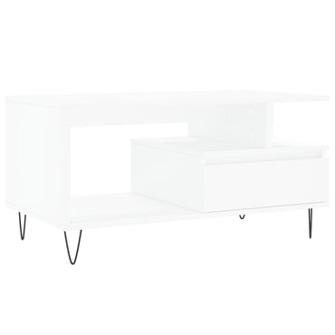 vidaXL Couchtisch Weiß 90x49x45 cm Holzwerkstoff