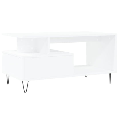 vidaXL Couchtisch Weiß 90x49x45 cm Holzwerkstoff