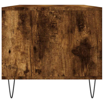 vidaXL Table basse chêne fumé 90x49x45 cm bois d'ingénierie