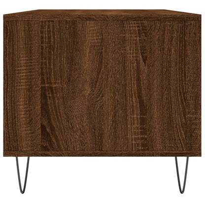 vidaXL Table basse aspect chêne marron 90x49x45 cm Aggloméré