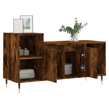 vidaXL TV-Schrank Räuchereiche 100x35x55 cm Holzwerkstoff