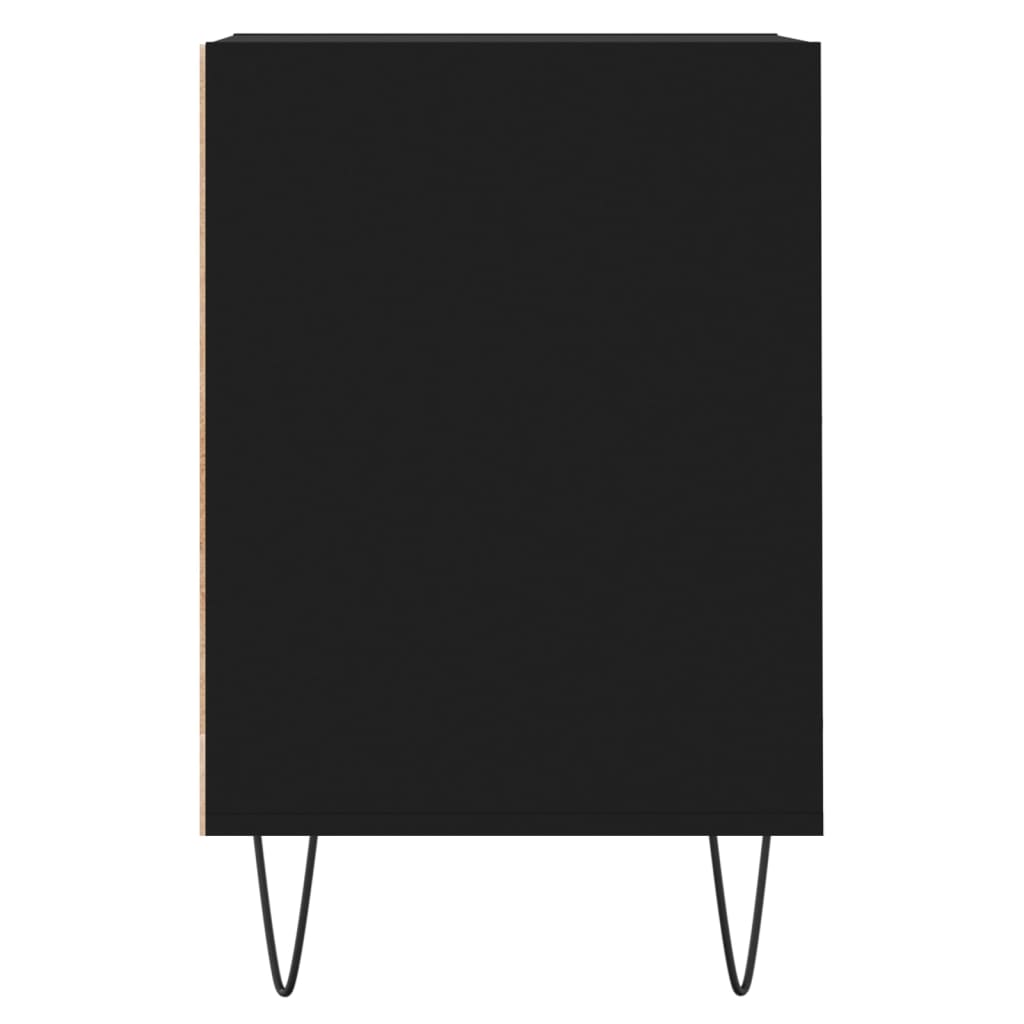 vidaXL Meuble TV Noir 100x35x55 cm Bois d'ingénierie