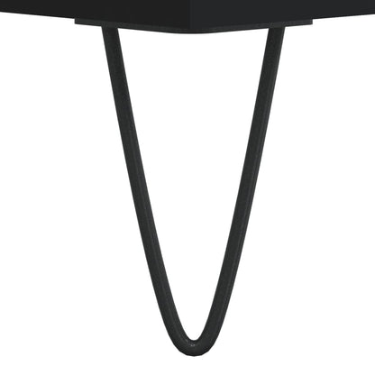 vidaXL Meuble TV Noir 100x35x55 cm Bois d'ingénierie