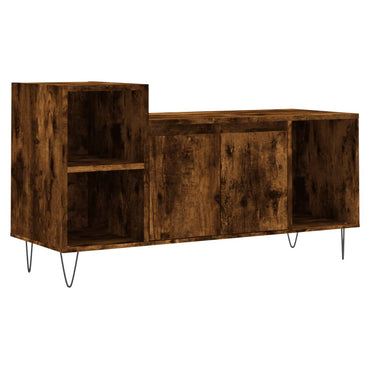 Meuble TV vidaXL chêne fumé 100x35x55 cm bois d'ingénierie