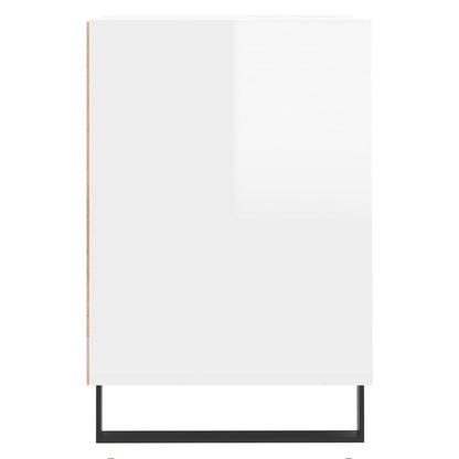 vidaXL TV-Schrank Hochglanz-Weiß 100x35x55 cm Holzwerkstoff