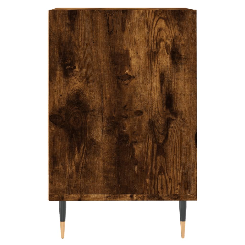 vidaXL Meuble TV chêne fumé 160x35x55 cm bois d'ingénierie