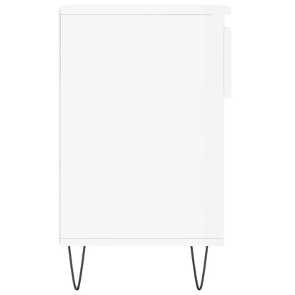 Schuhregal Hochglanz-Weiß 102x36x60 cm Holzwerkstoff