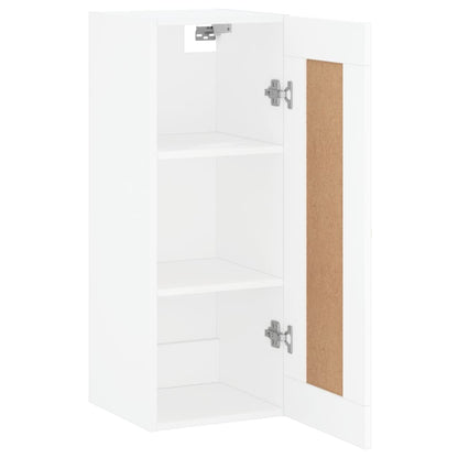 vidaXL Wandschrank Weiß 34,5x34x90 cm Holzwerkstoff
