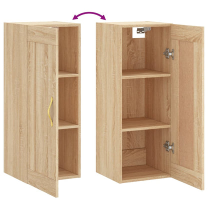 vidaXL Armoire murale chêne sonoma 34,5x34x90 cm Bois d'ingénierie