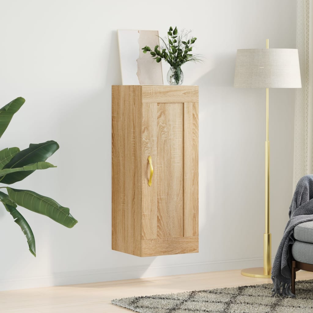 vidaXL Armoire murale chêne sonoma 34,5x34x90 cm Bois d'ingénierie