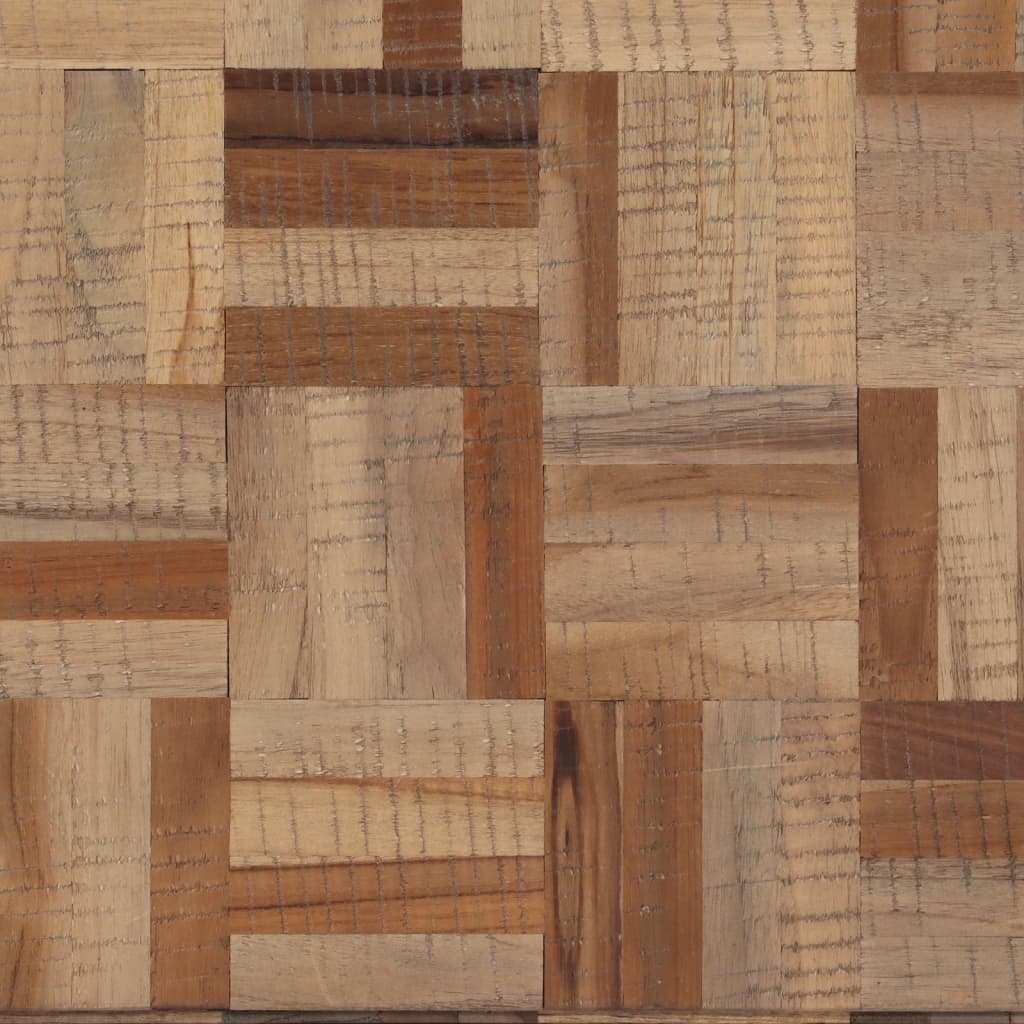 vidaXL Konsolentisch 110x34x80 cm Recyceltes Massivholz Teak