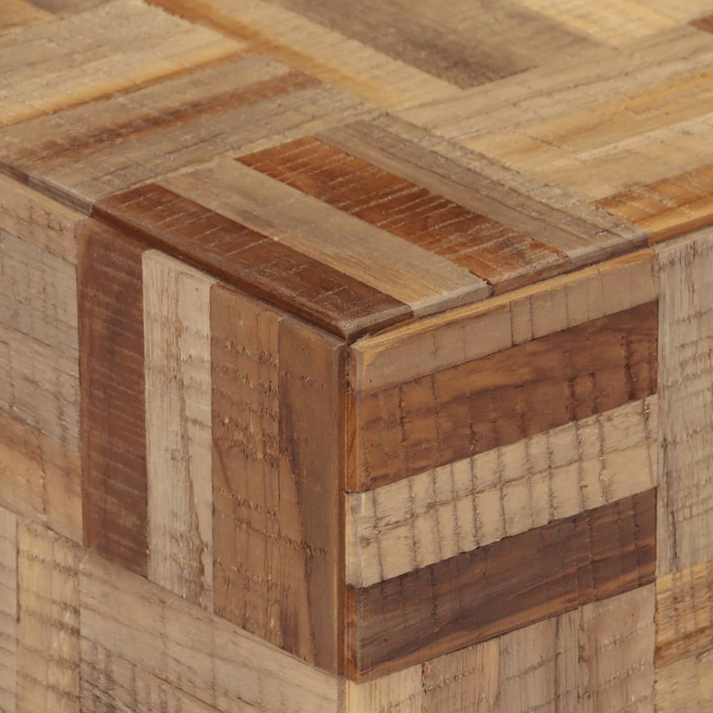 vidaXL Beistelltisch 40x40x45 cm Recyceltes Massivholz Teak