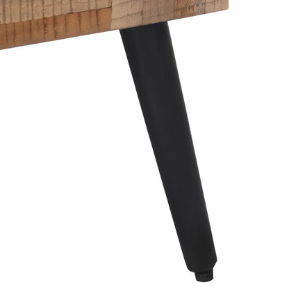 vidaXL Sitzbank 110x35x45 cm Recyceltes Massivholz Teak