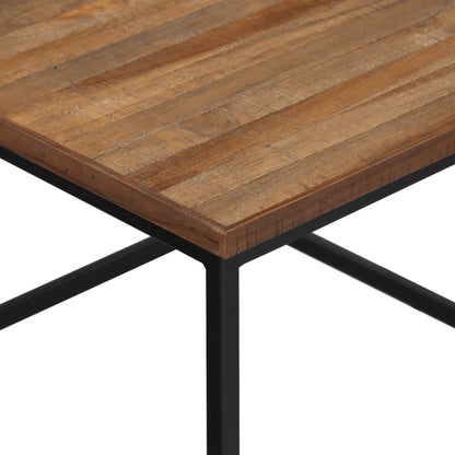 vidaXL Satztische 2 Stk. Massivholz Teak
