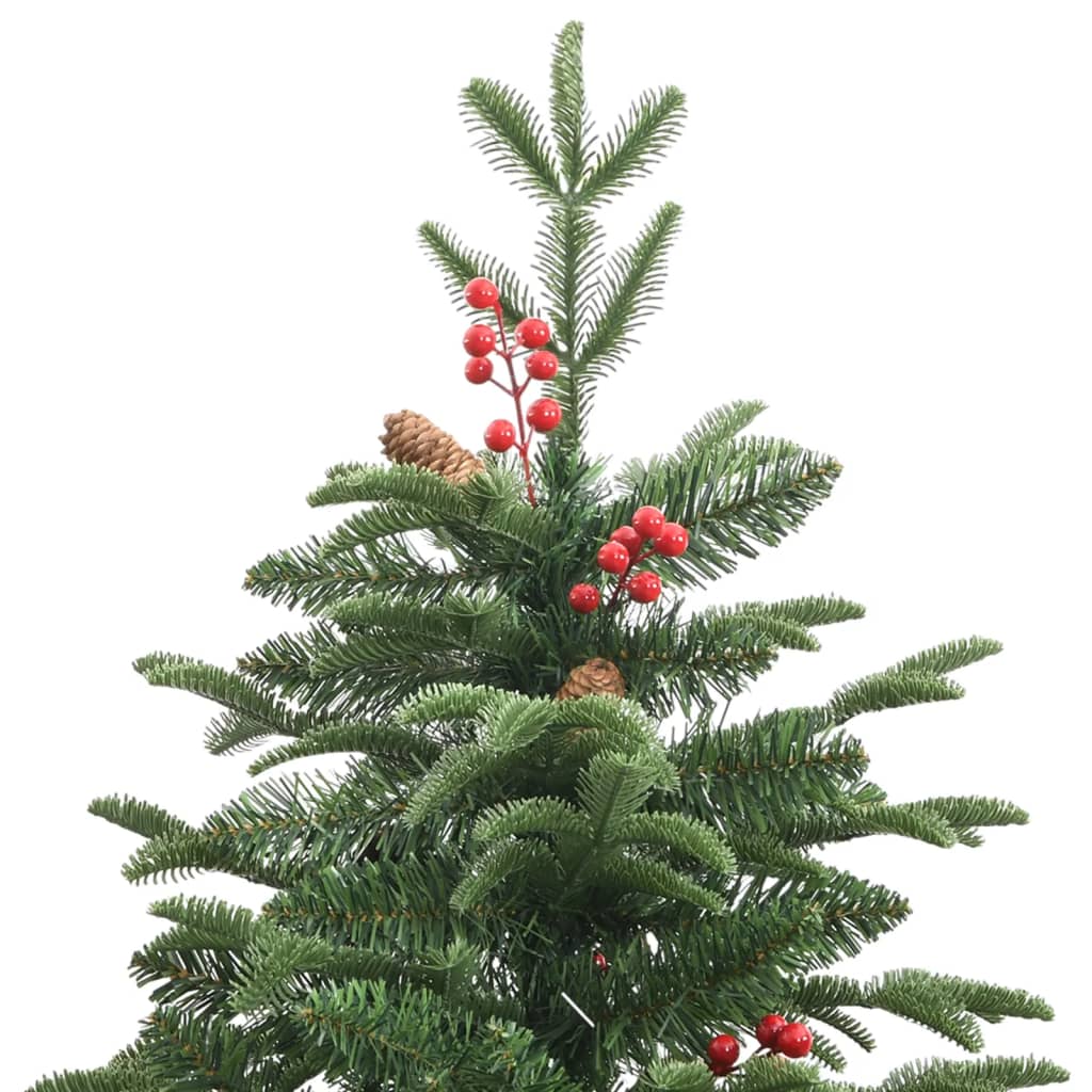 vidaXL Künstlicher Weihnachtsbaum Klappbar mit Zapfen & Beeren 240 cm