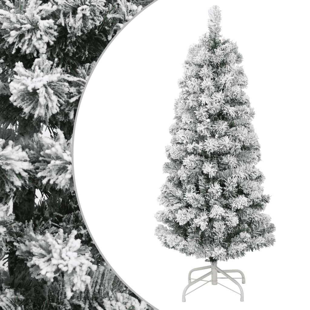 vidaXL Künstlicher Weihnachtsbaum Klappbar Beschneit 120 cm